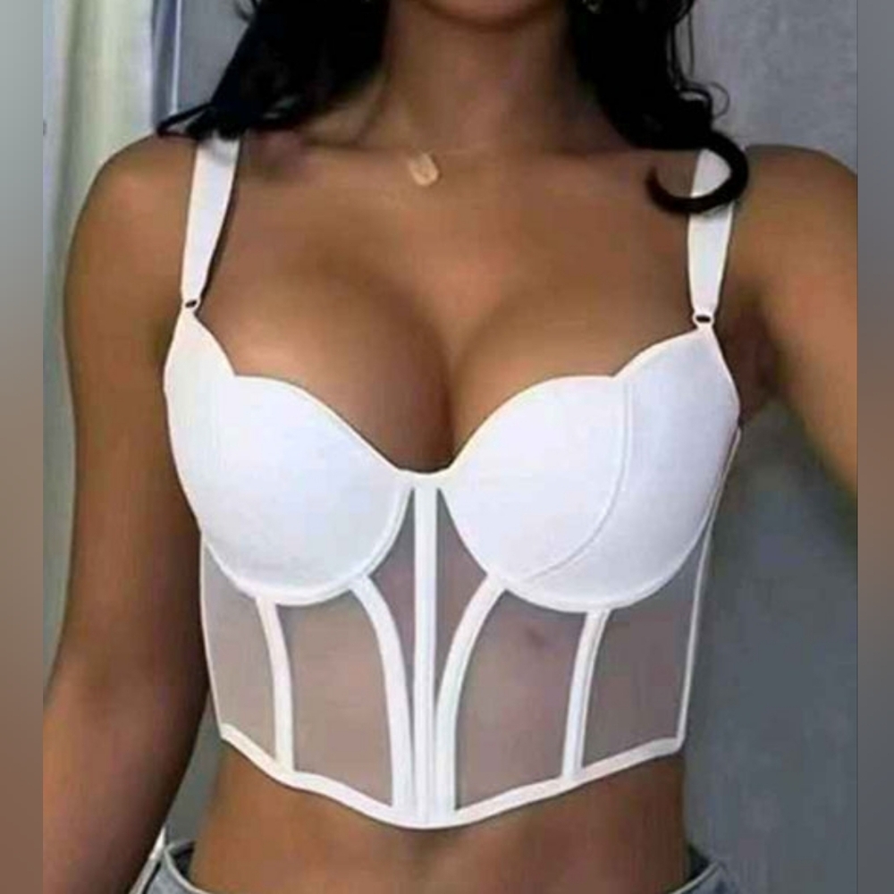 White Bustier Top